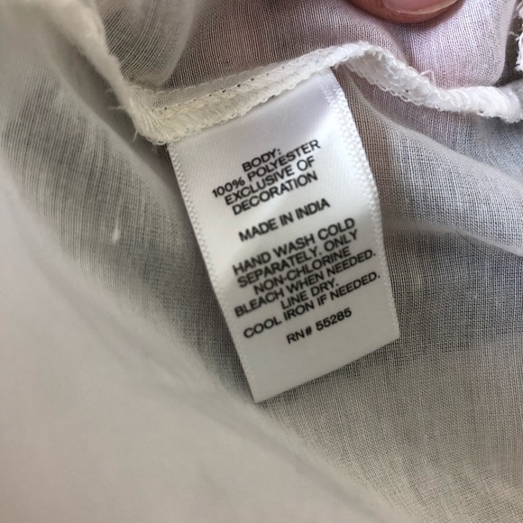 BOHO Cream Crochet Lace Top - Picture 4 of 4